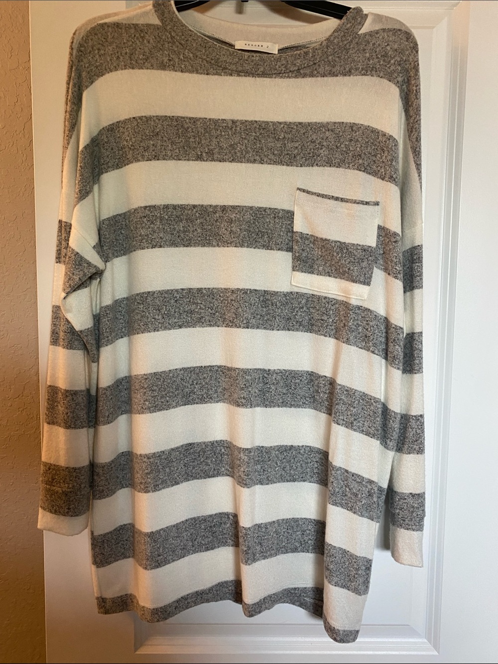 Rugby striped tunic pullover.